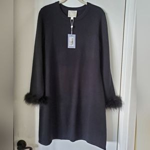 Black, Feather cuff, Sail to Sable size L NWT